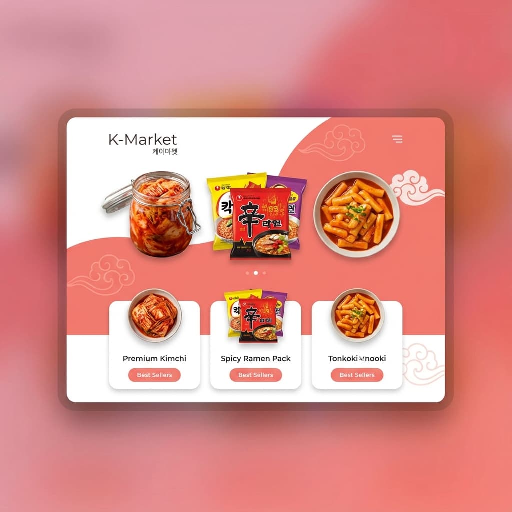 K-Market E-commerce Site Preview
